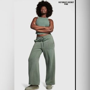 PINK Victoria's Secret Sage Wide Leg Sweatpants